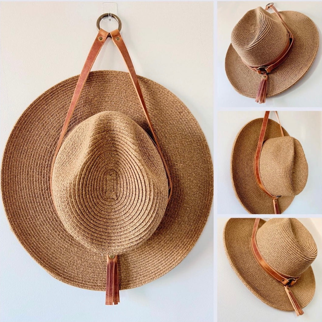 LEATHER HAT HANGER